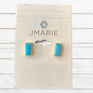 JMARIE Turquoise square post earrings